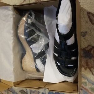 Clark's collection Jane leather wedges Chelseah Peak